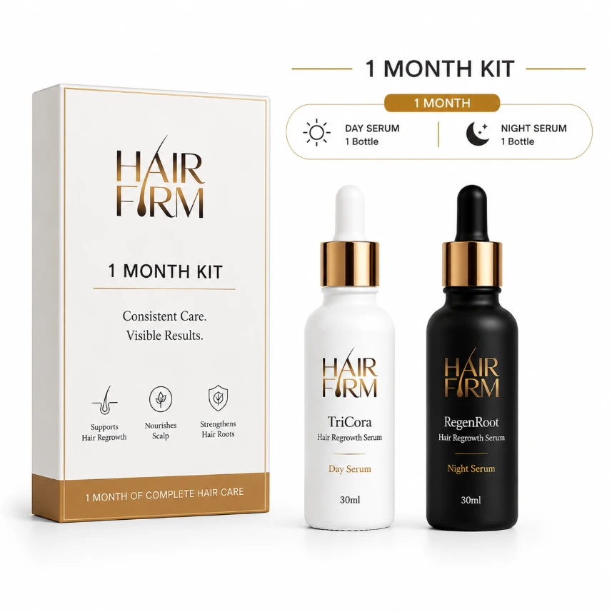 TriCora – Advanced Hair Revival Serum with RegenRoot | 30ml+30ml     (*1 Month Pack*)