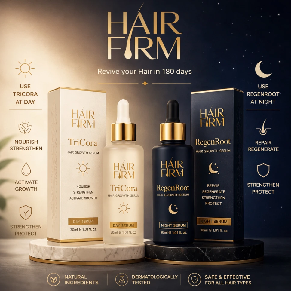 TriCora – Advanced Hair Revival Serum with RegenRoot | 90ml+90ml     (*3 Month Pack*)